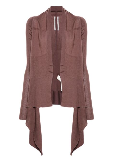 Brown medium wrap cardigan Rick Owens - women